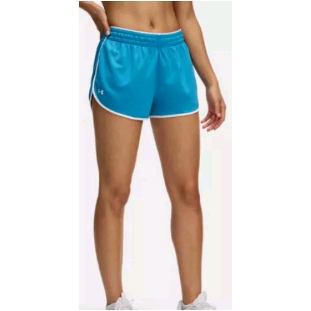 Under Armour Shorts Womens Loose Light Blue Heatgear Stretch Waist Size XL